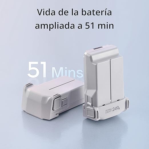 Mini 3 - Dron Mini con Mando a distancia y cámara, ligero y plegable con vídeo 4K HDR, 38 min de tiempo de vuelo, Grabación vertical y funciones inteligentes, C0